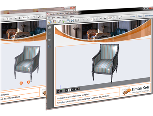 Simlab 3D Plugins - 3D PDF exporter for Rhino